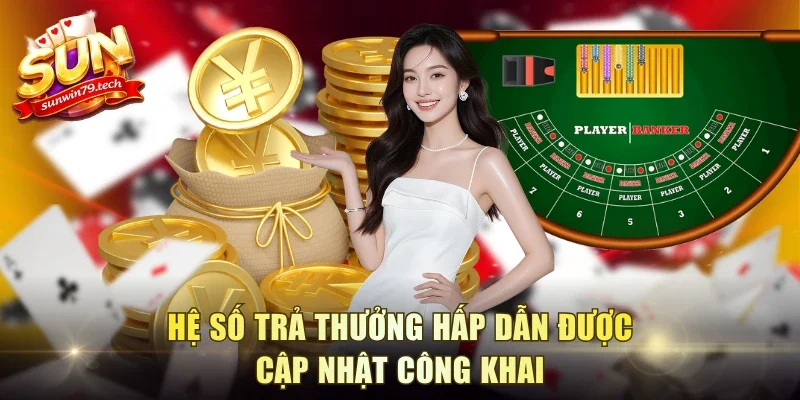Hệ số trả thưởng hấp dẫn được cập nhật công khai