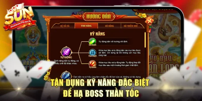 Tận dụng kỹ năng đặc biệt để hạ boss thần tốc