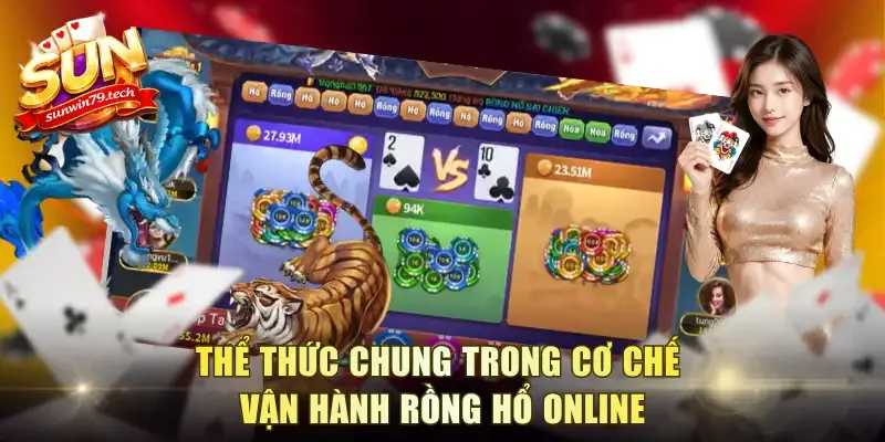 Thể thức chung trong cơ chế vận hành Rồng hổ online