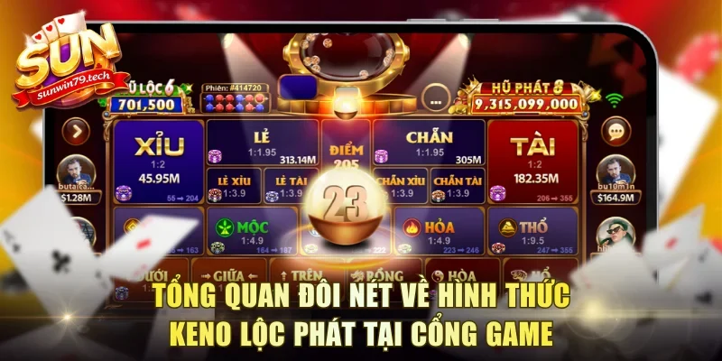 Tổng quan đôi nét về hình thức keno Lộc Phát tại cổng game